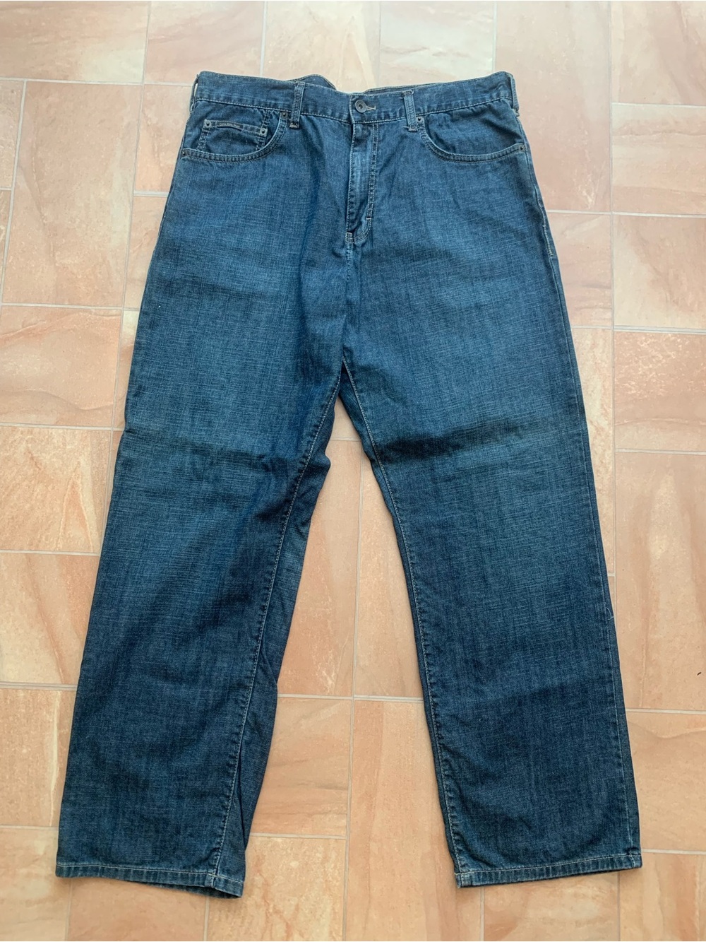 Calvin Klein Men's Medium Blue Wash Straight Leg 36 Denim Jeans